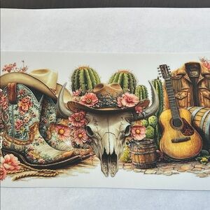 Boho Western Cup Decal